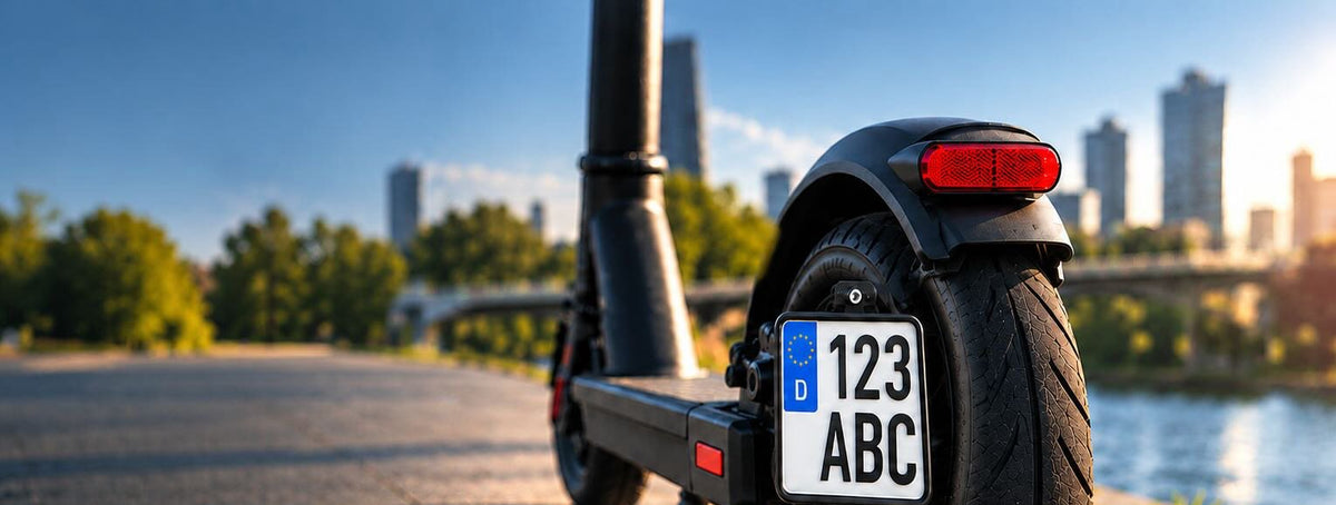 Kennzeichenhalter für E-Scooter & Roller
